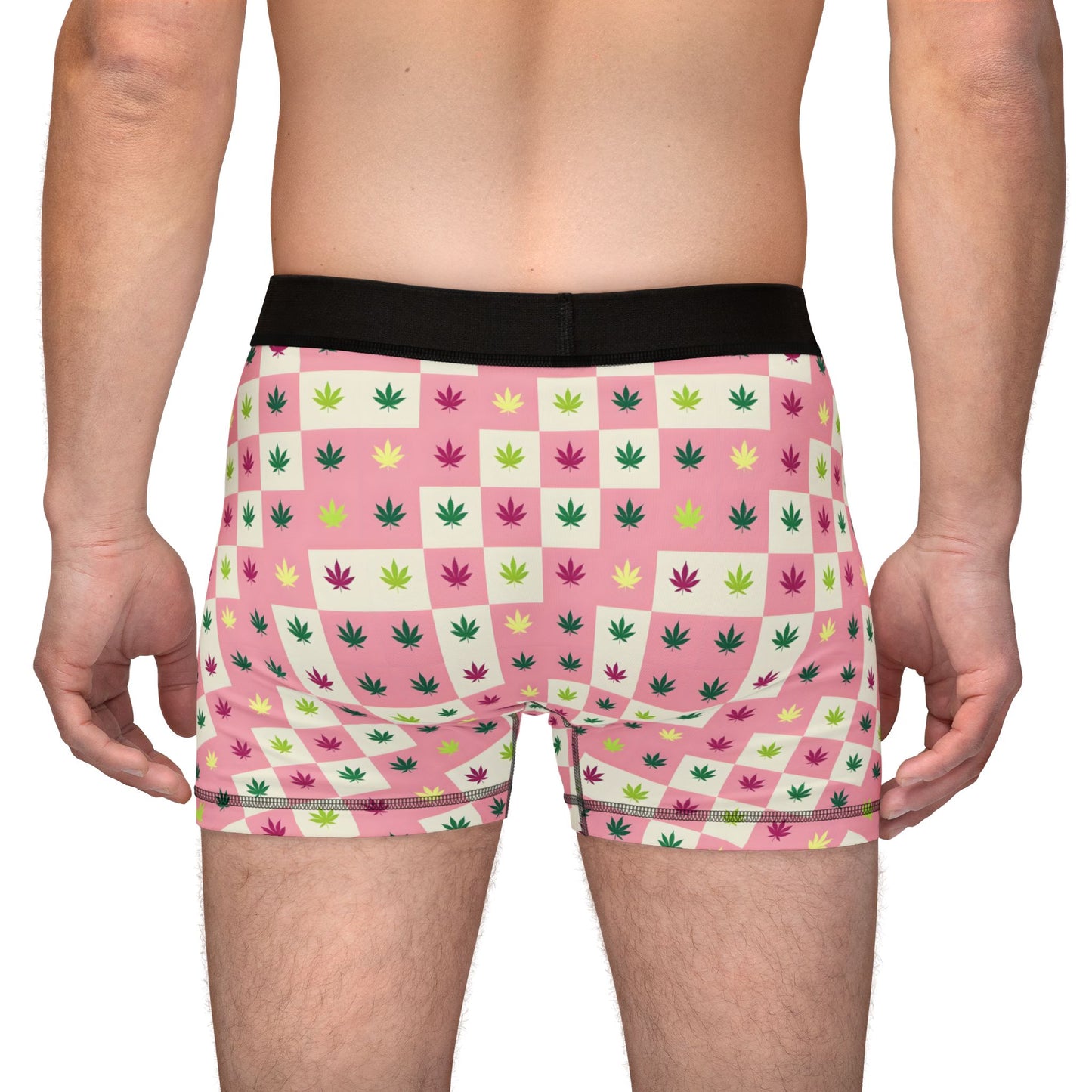 Boxers: Cute Holiday Cannabis Leaf Weed Lovers Pattern