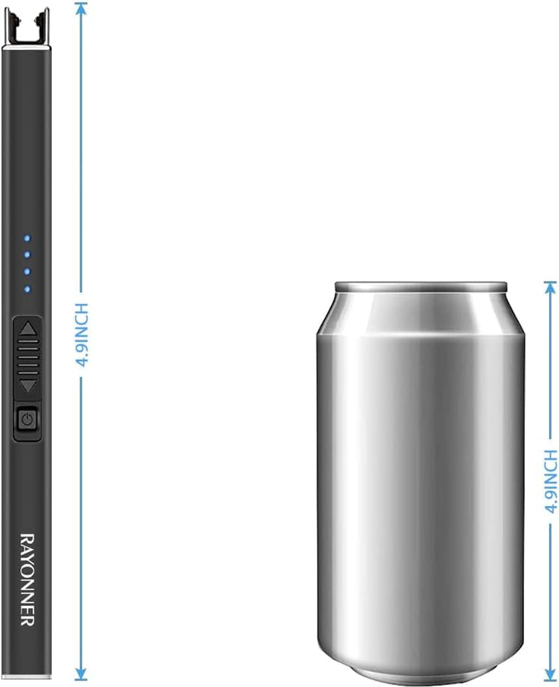 Electric Lighter with Safety Lock USB Rechargeable Windproof & Flameless Plasma Arc Lighter for Easter Basket Stuffers