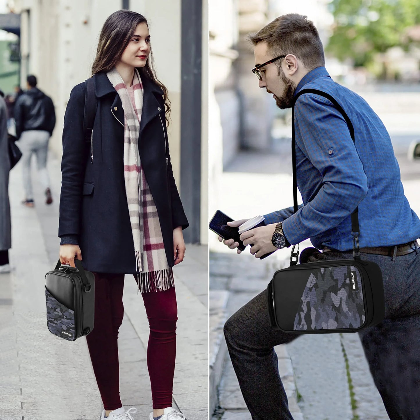 Smell Proof Bag with Combination Lock, Smell Proof Containers Travel Storage Bags