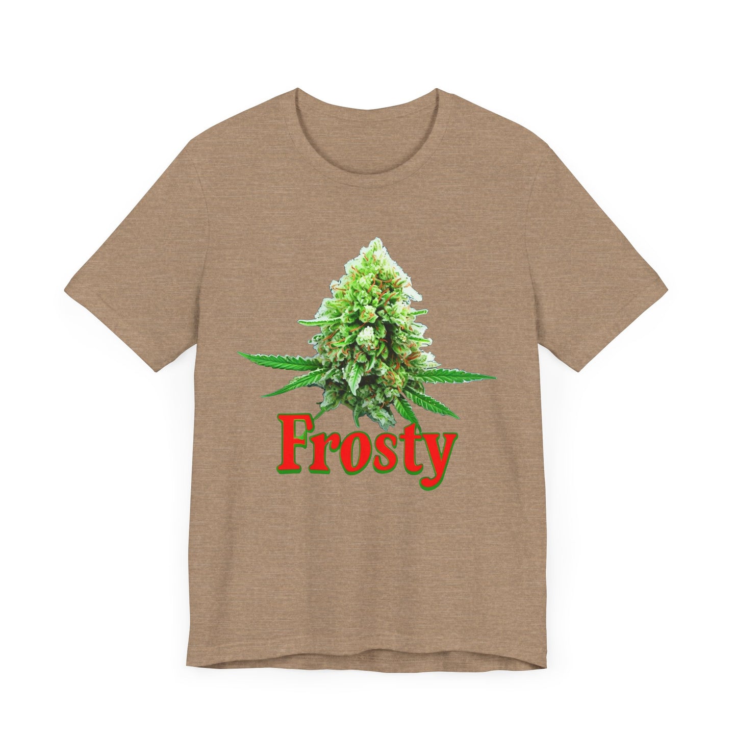 Frosty Holiday Cannabis Flower Unisex TShirt