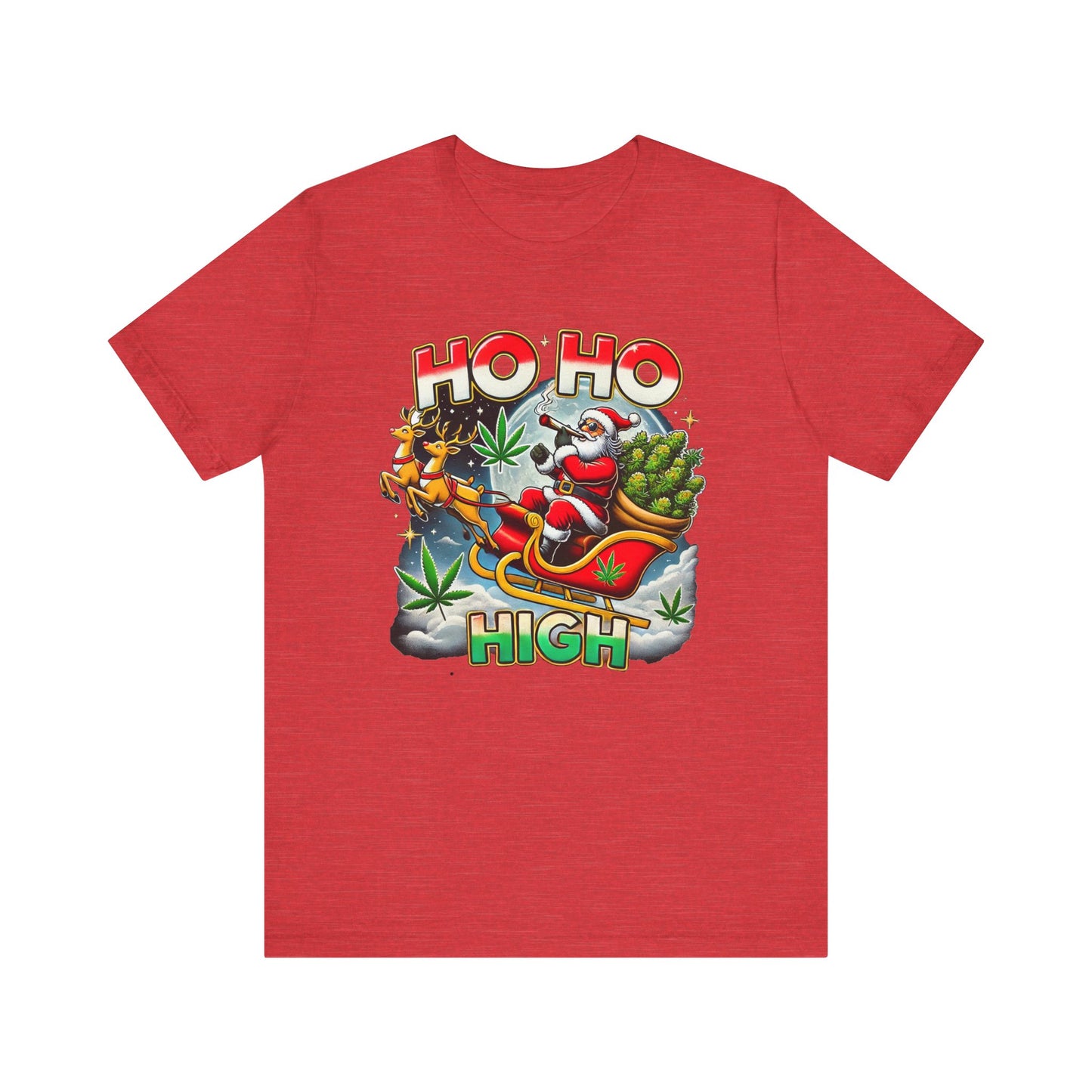 Holiday Smokin Santa Ho Ho High T-Shirt