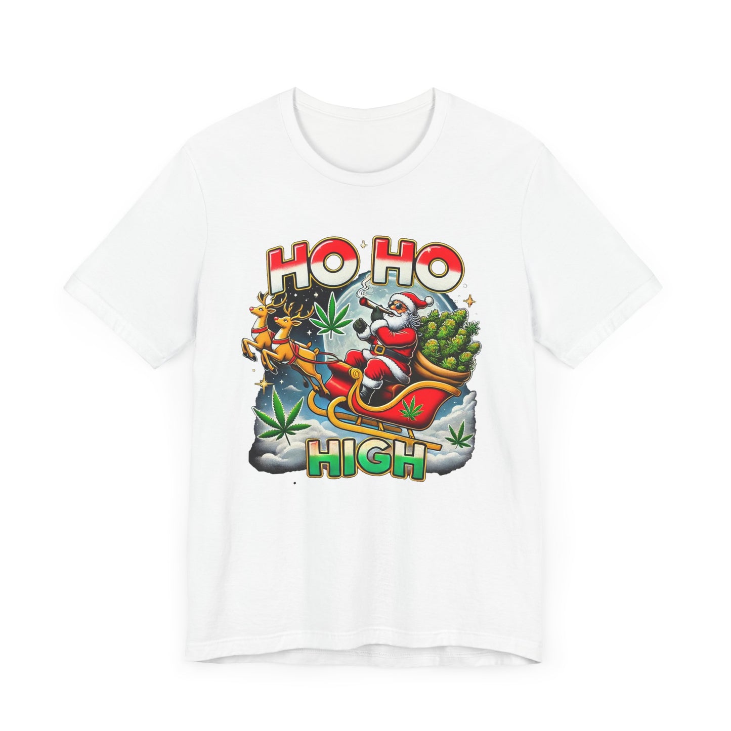 Holiday Smokin Santa Ho Ho High T-Shirt