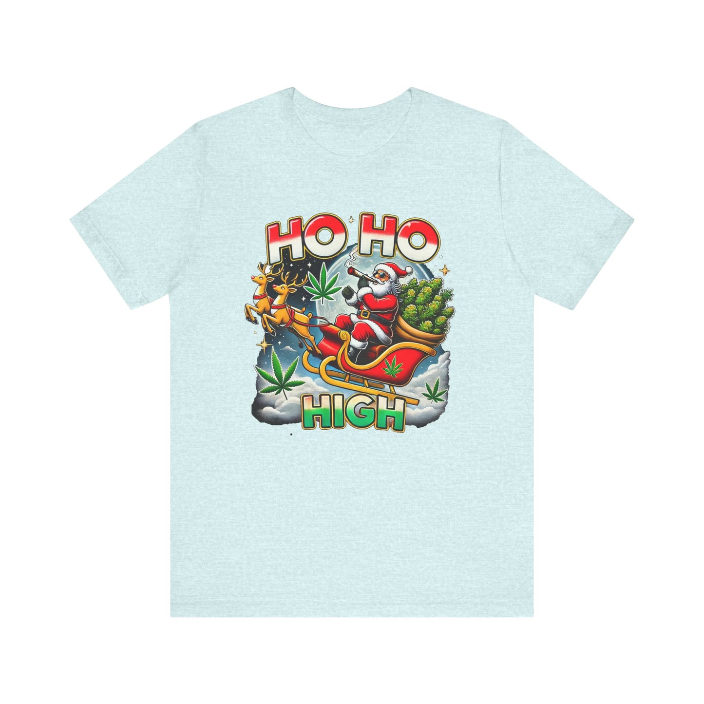 Holiday Smokin Santa Ho Ho High T-Shirt