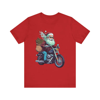 Biker Santa Stoner Christmas Unisex TShirt