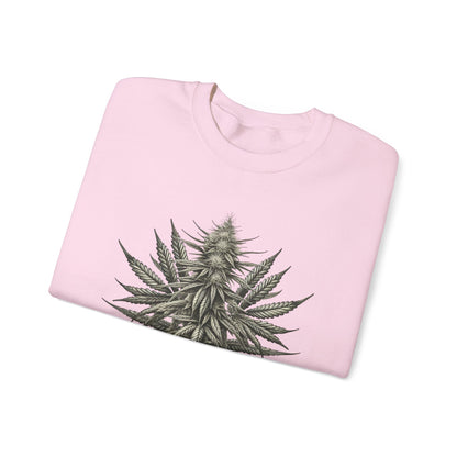 Flower Power Cannabis Art Crewneck Sweatshirt