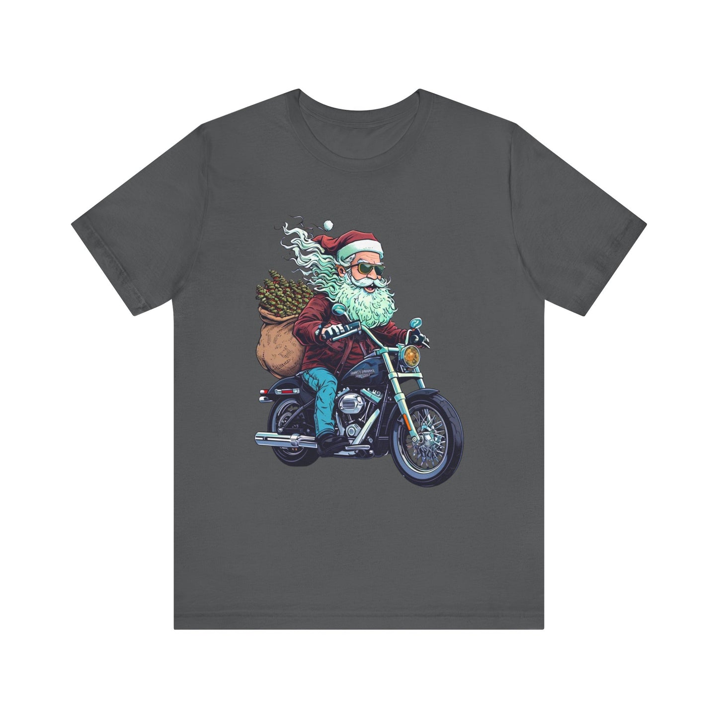 Biker Santa Stoner Christmas Unisex TShirt