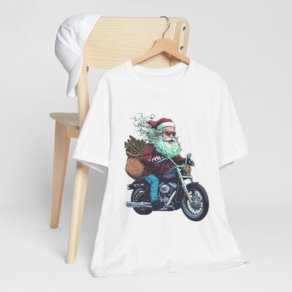 Biker Santa Stoner Christmas Unisex TShirt