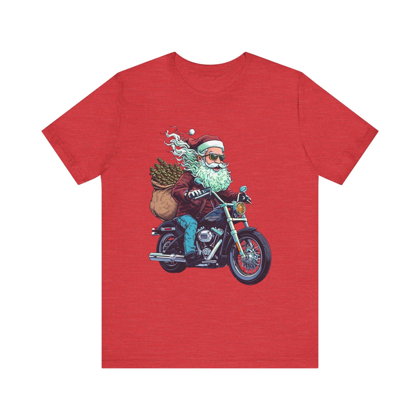 Biker Santa Stoner Christmas Unisex TShirt