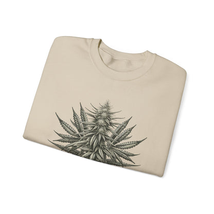 Flower Power Cannabis Art Crewneck Sweatshirt