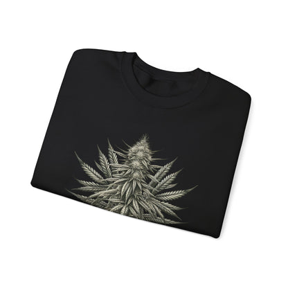 Flower Power Cannabis Art Crewneck Sweatshirt