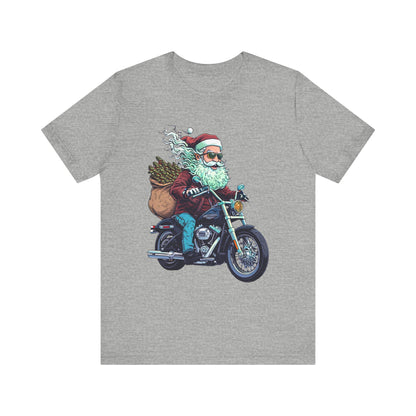 Biker Santa Stoner Christmas Unisex TShirt