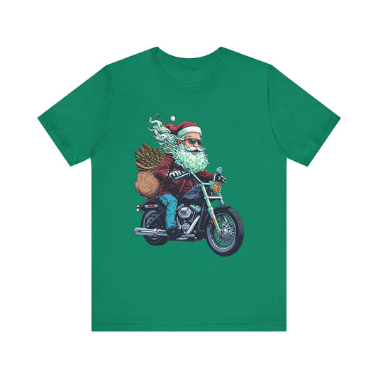 Biker Santa Stoner Christmas Unisex TShirt