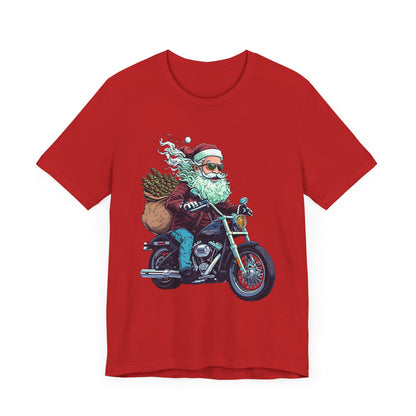 Biker Santa Stoner Christmas Unisex TShirt