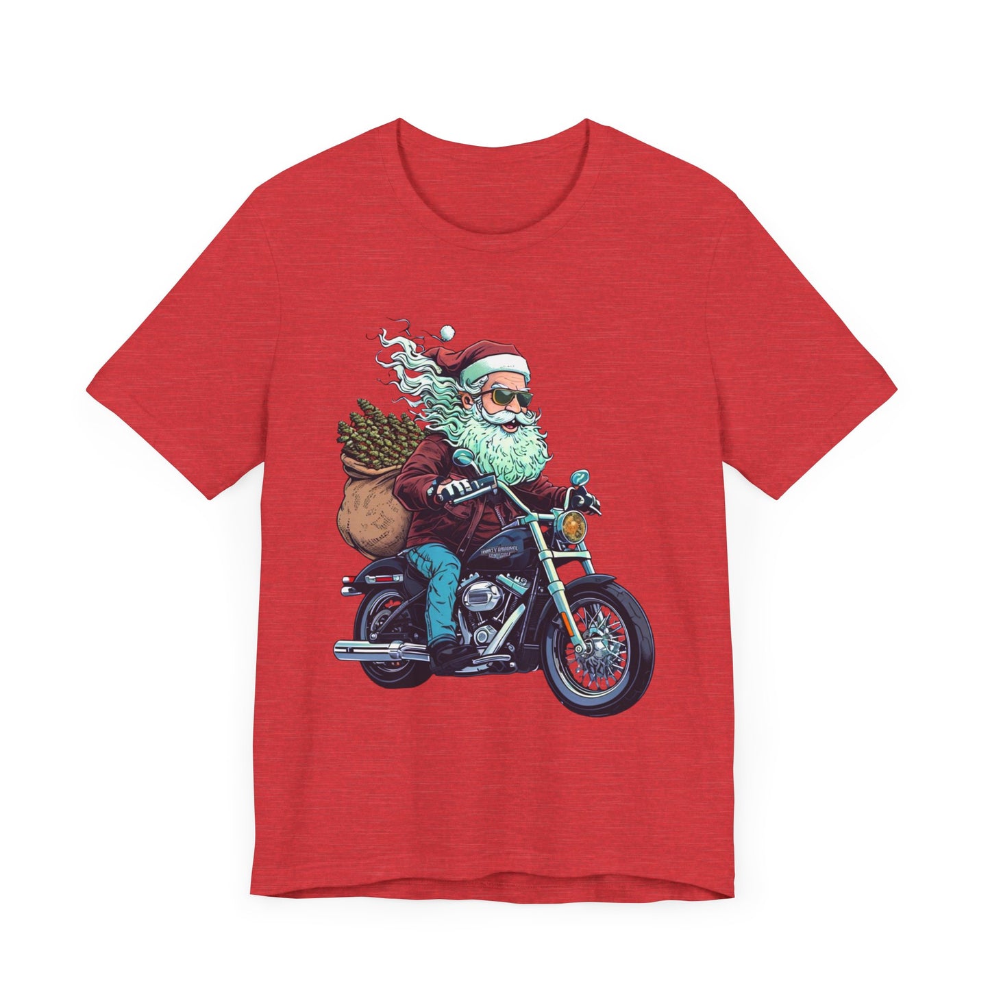 Biker Santa Stoner Christmas Unisex TShirt