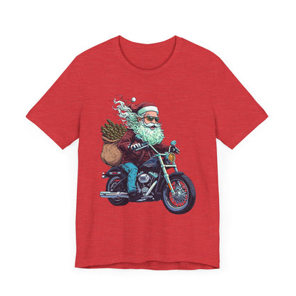 Biker Santa Stoner Christmas Unisex TShirt