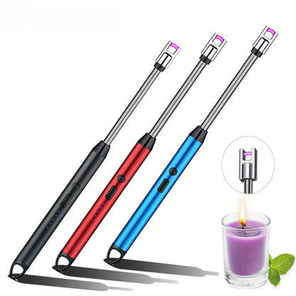 3Pcs Rechargeable Electric Lighters, TYPE-C Plasma Arc Kitchen Lighter, Windproof Arc Lighter, Candle Lighter, BBQ Grill Lighter