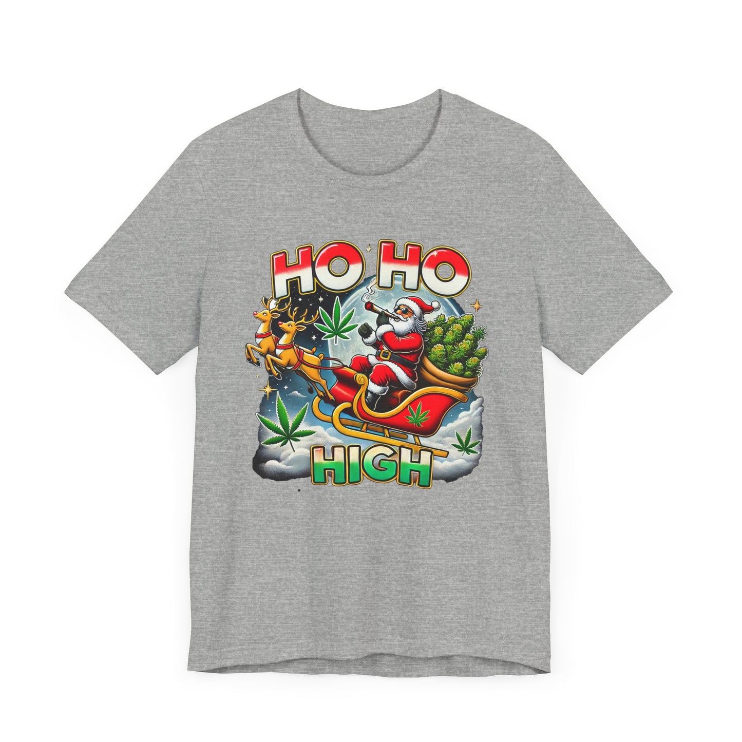 Holiday Smokin Santa Ho Ho High T-Shirt