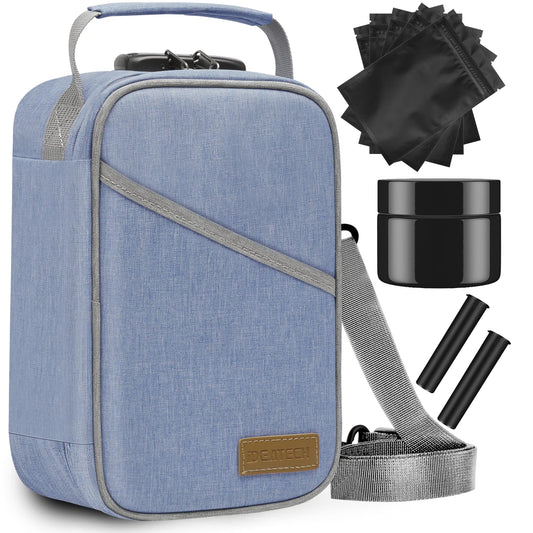 Smell Proof Bag with Combination Lock, Smell Proof Containers Travel Storage Bags