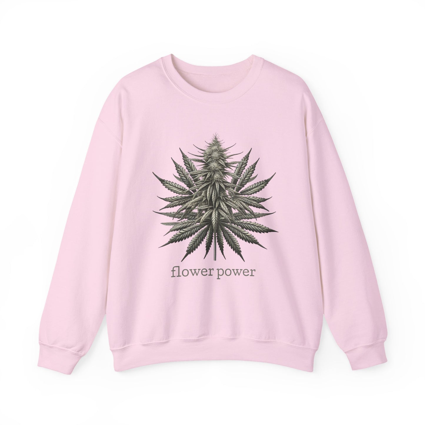 Flower Power Cannabis Art Crewneck Sweatshirt