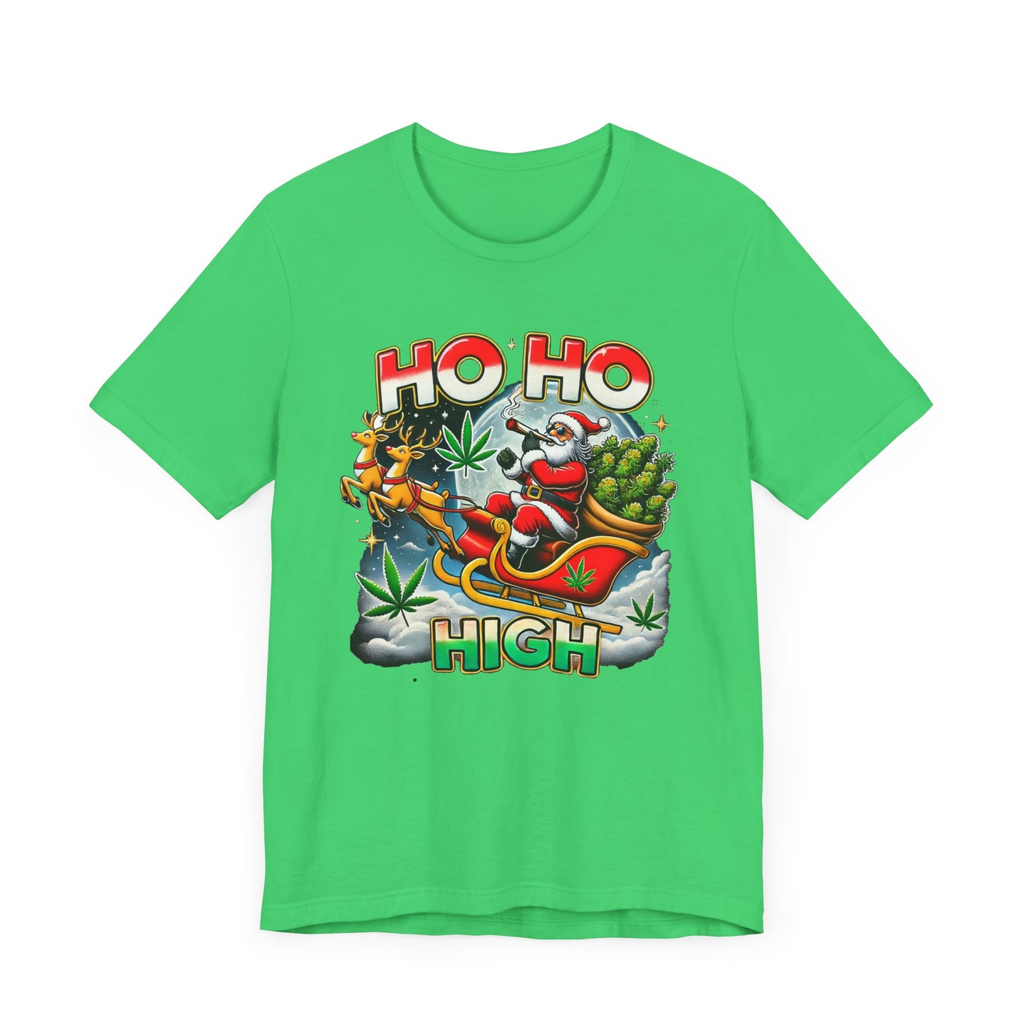 Holiday Smokin Santa Ho Ho High T-Shirt