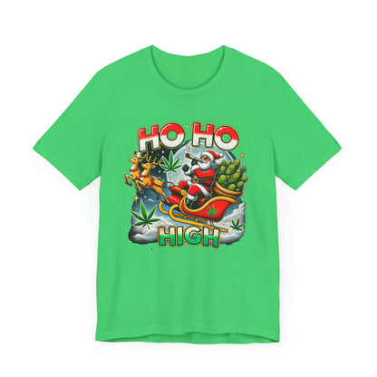 Holiday Smokin Santa Ho Ho High T-Shirt