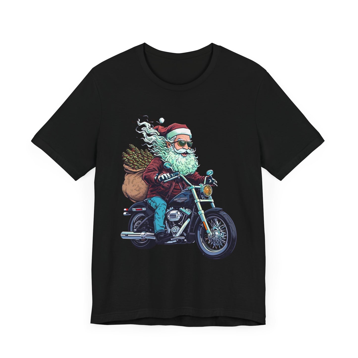 Biker Santa Stoner Christmas Unisex TShirt