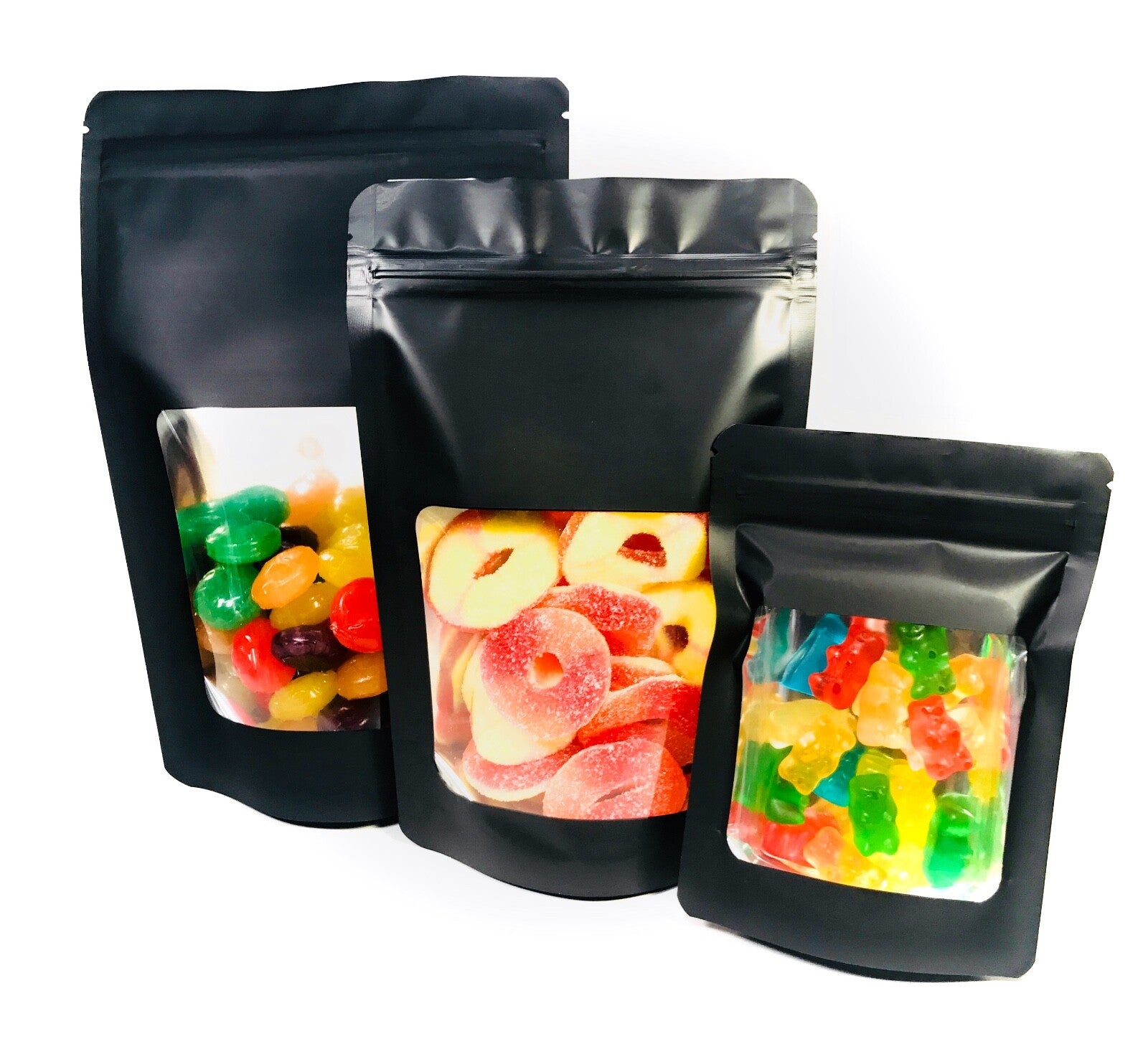 50 Pack Smell Proof Mylar Foil Bags 4X5.5"/5X8"/6X