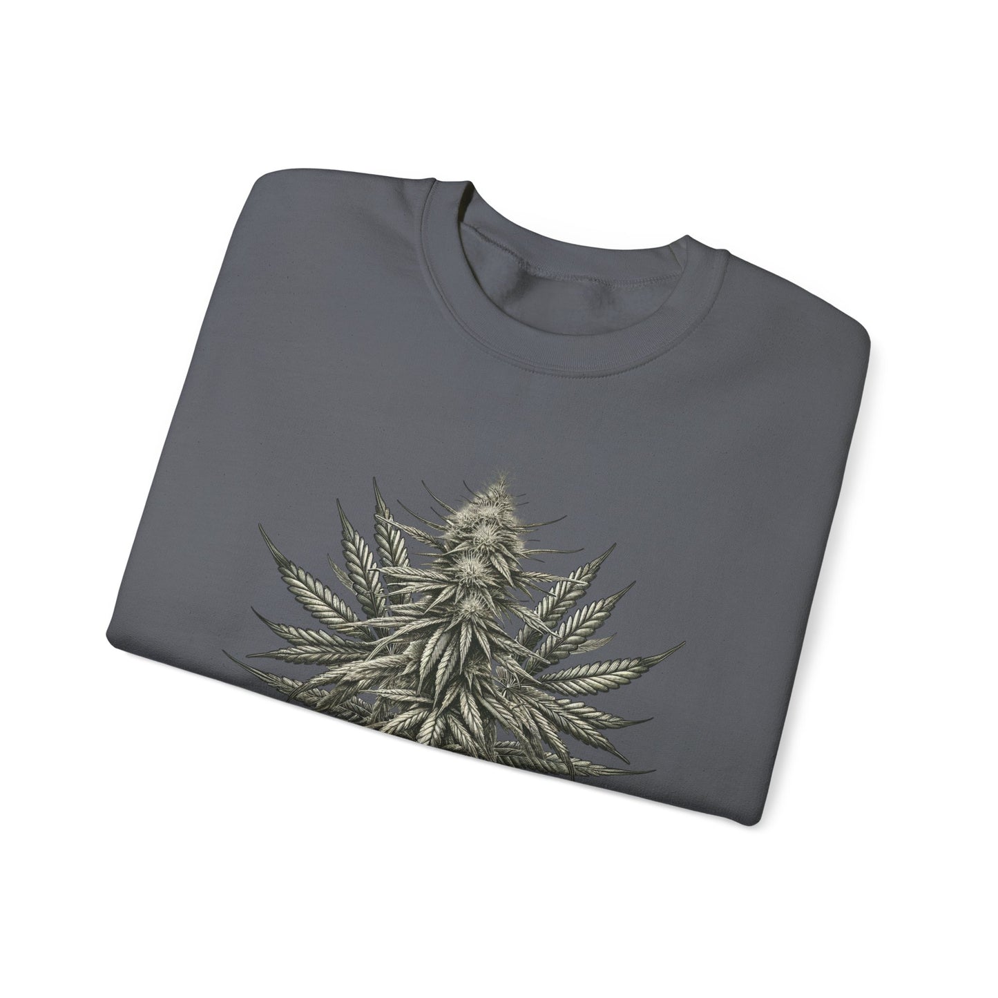 Flower Power Cannabis Art Crewneck Sweatshirt