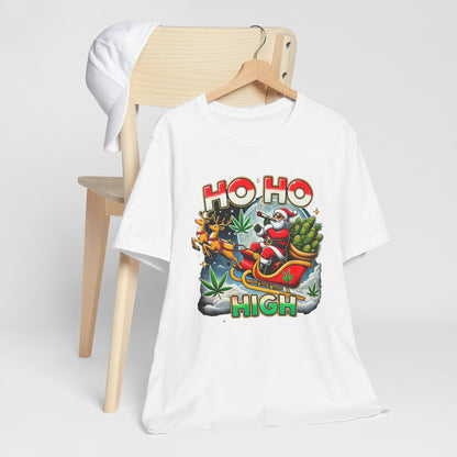 Holiday Smokin Santa Ho Ho High T-Shirt