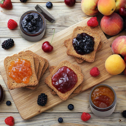 8Oz / 9Oz Amber Glass Jars (Pack of 6) Straight Sided Cosmetic Jars, Great for Body Butter, Creams, Stash Jars, Etc.